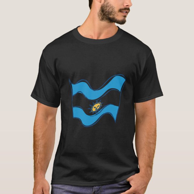 Camiseta Bandeira da Argentina (Frente)
