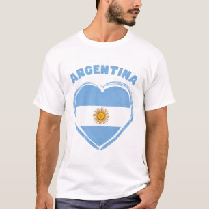 Camiseta bandeira da Argentina