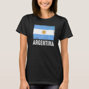 Camiseta Bandeira da Argentina Futebol Americano Fã Vintage