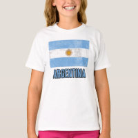 Bandeira da Argentina (Grunge look)