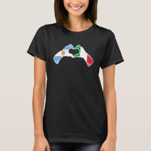 Camiseta Bandeira da Argentina Itália - Coração Argentino I