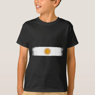 Camiseta Bandeira da Argentina Orgulho Nacional Gráfico Srt
