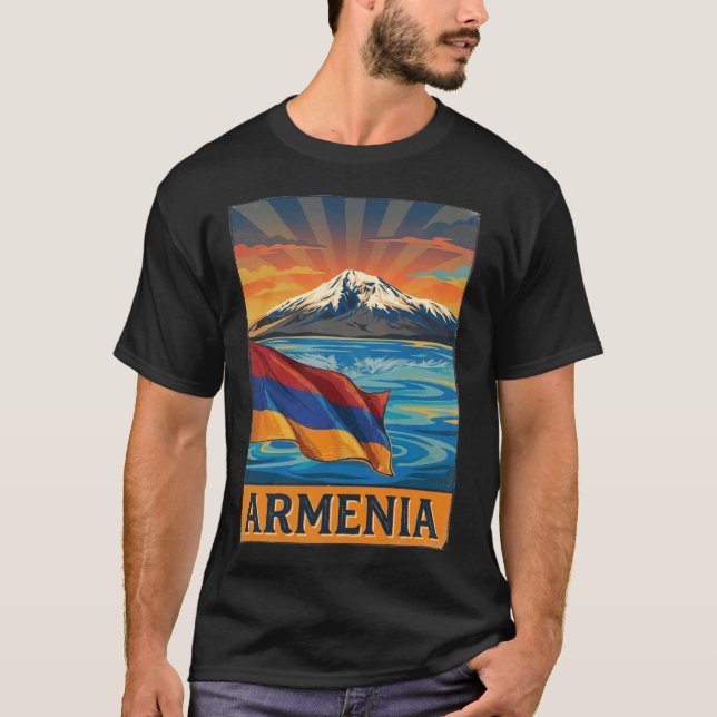 Camiseta Bandeira da Armênia (Frente)