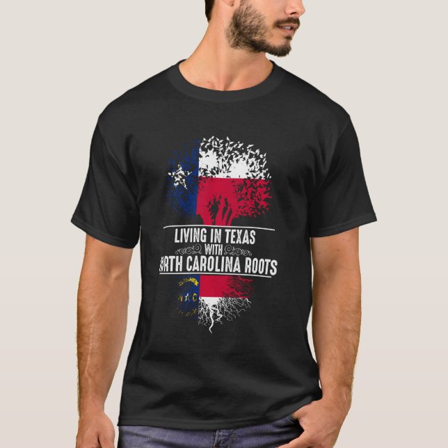 Camiseta Bandeira da Árvore Estadual do Texas Home Carolina (Frente)