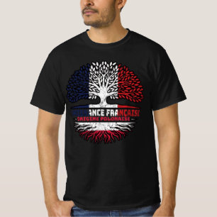 Camiseta Bandeira da Árvore Francesa Polônia Polonesa