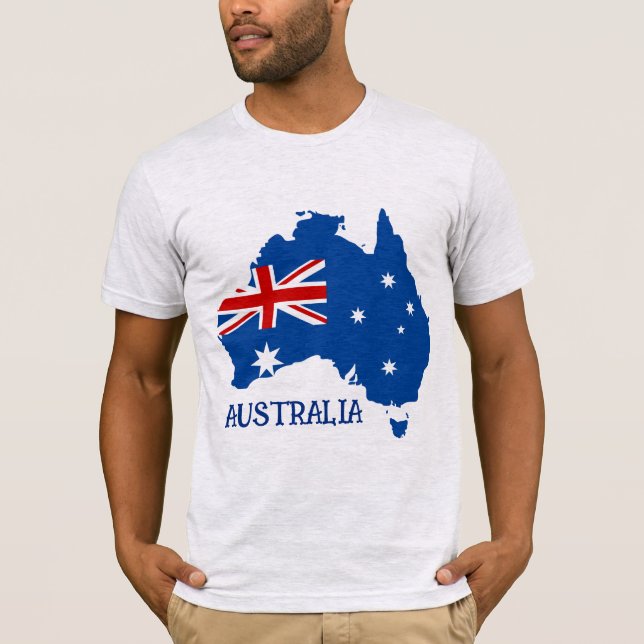 Camiseta Bandeira da Austrália (Frente)