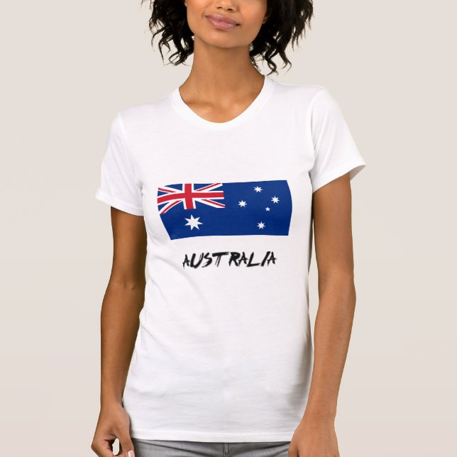 Camiseta Bandeira da Austrália (Frente)
