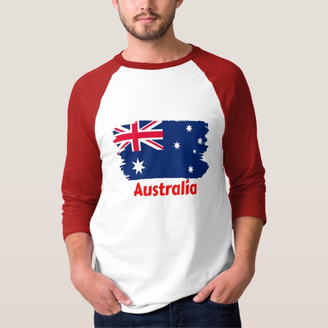 Camiseta Bandeira da Austrália (Frente)