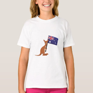 Camiseta bandeira da austrália canguru
