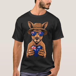 Camiseta Bandeira da Austrália Canguru Australiano 1
