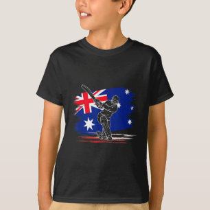 Camiseta Bandeira da Austrália de críquete Fã de Esporte Am