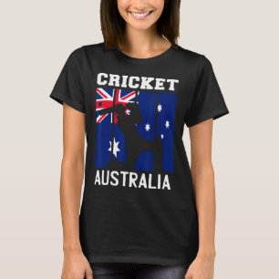 Camiseta Bandeira da Austrália Fãs de Críquete Jogador Trei