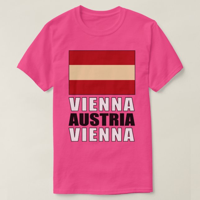 Camiseta Bandeira da Áustria (Frente do Design)