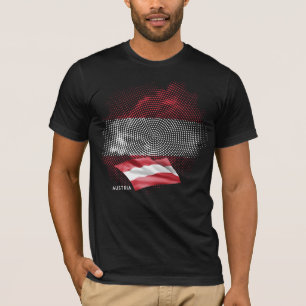 Camiseta bandeira da Áustria
