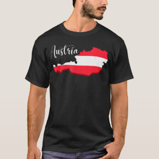 Camiseta Bandeira da Áustria Austríaco Bandeira Austríaca P