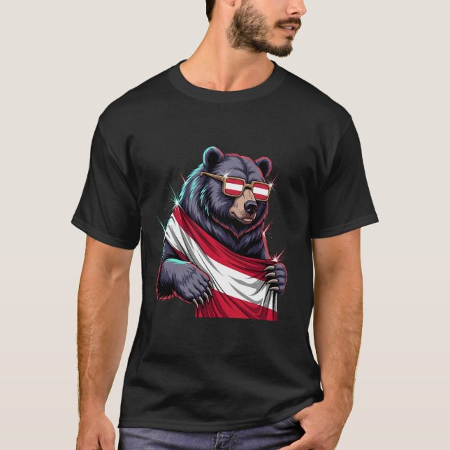 Camiseta Bandeira da Áustria Orgulho Austríaco 1 (Frente)