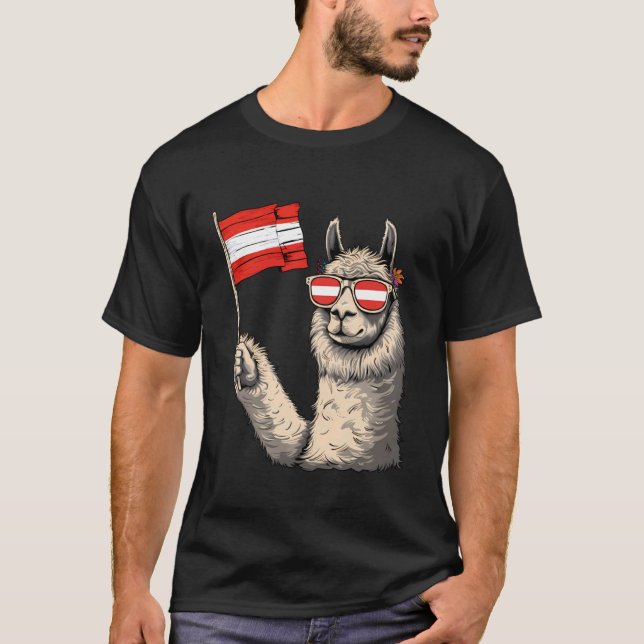 Camiseta Bandeira da Áustria Orgulho Austríaco 2 (Frente)