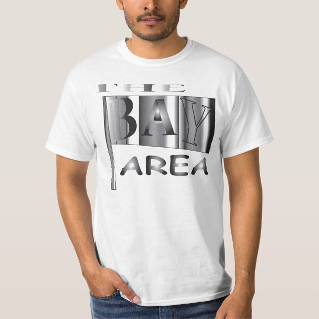 Camiseta BANDEIRA da BAÍA (Oakland do leste Oakland norte, (Frente)