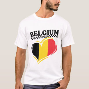 Camiseta bandeira da Bélgica