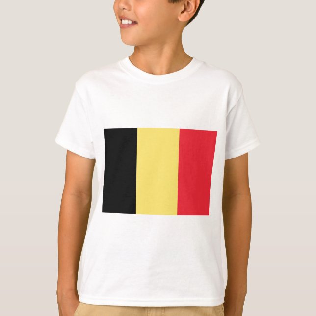 Camiseta Bandeira da Bélgica (Frente)