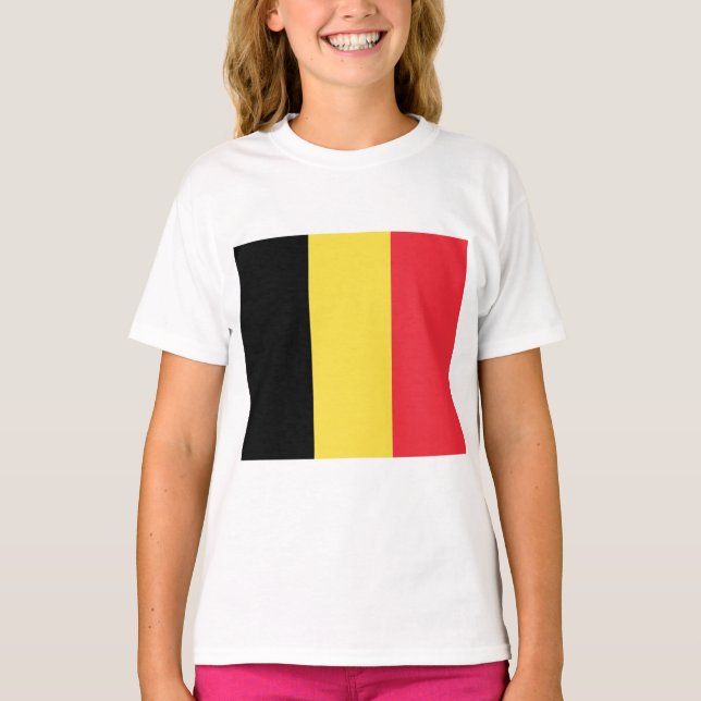 Camiseta Bandeira da Bélgica (Frente)