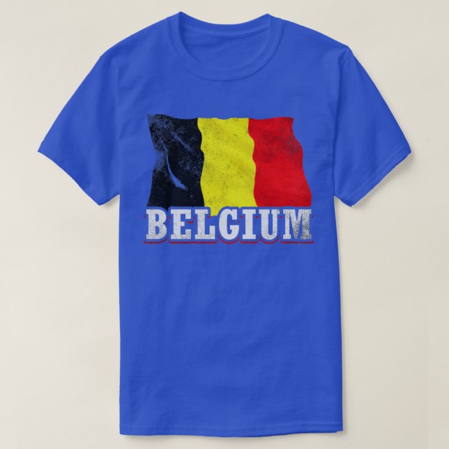 Camiseta Bandeira da Bélgica (Frente do Design)