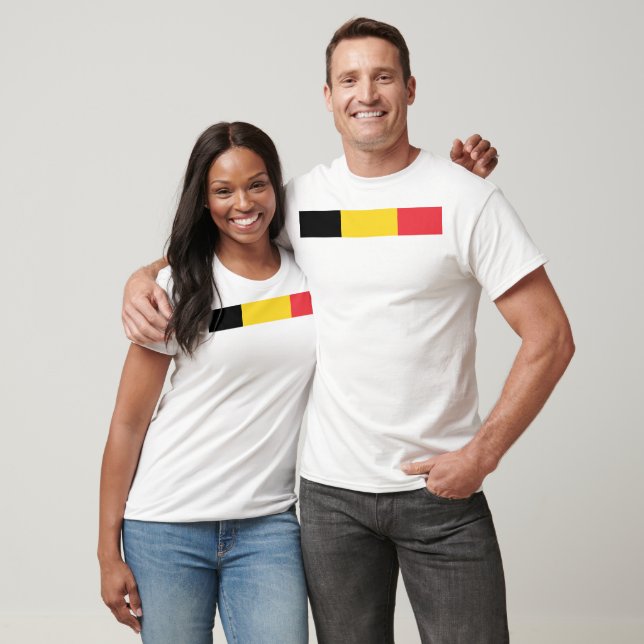 Camiseta Bandeira da Bélgica (Unissex)