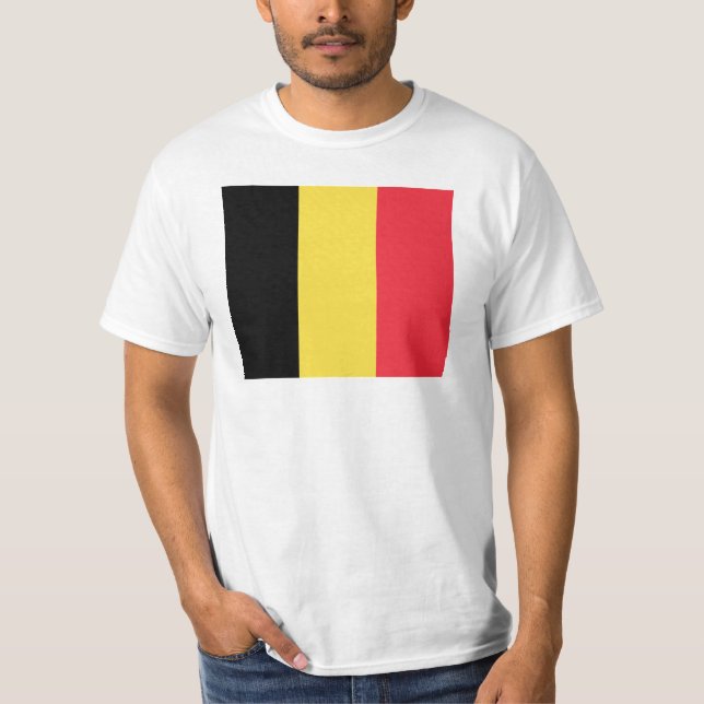 Camiseta Bandeira da Bélgica (Frente)