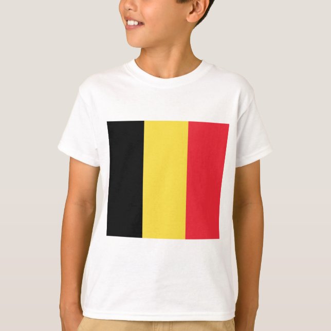 Camiseta Bandeira da Bélgica (Frente)