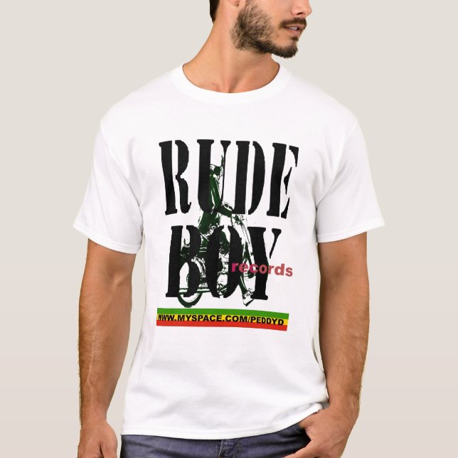 CAMISETA BANDEIRA DA BICICLETA DE RUDEBOY (Frente)