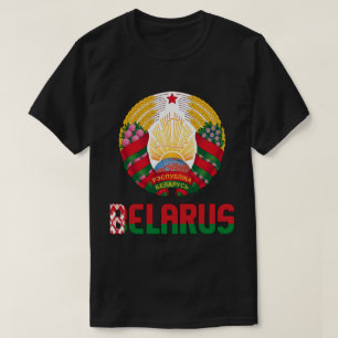 Camiseta Bandeira da Bielorrússia e Casaco de Armas Patriót