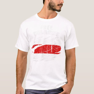Camiseta Bandeira da Bielorrússia em apoio à Bielorrússi