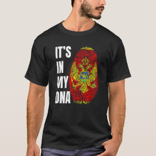 Camiseta Bandeira da Biometria de DNA de Impressão Digital 
