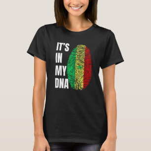 Camiseta Bandeira da Biometria do DNA da Impressão Digital