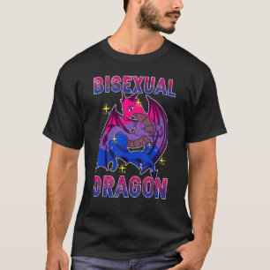 Camiseta Bandeira da Bissexualidade do Dragão Bissexual Org