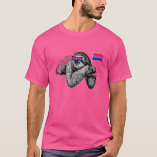 Camiseta Bandeira da Bissexualidade Lama Óculos de Sol Biss