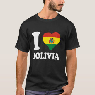 Camiseta Bandeira da Bolívia Orgulho Boliviano Eu Amo Bolív