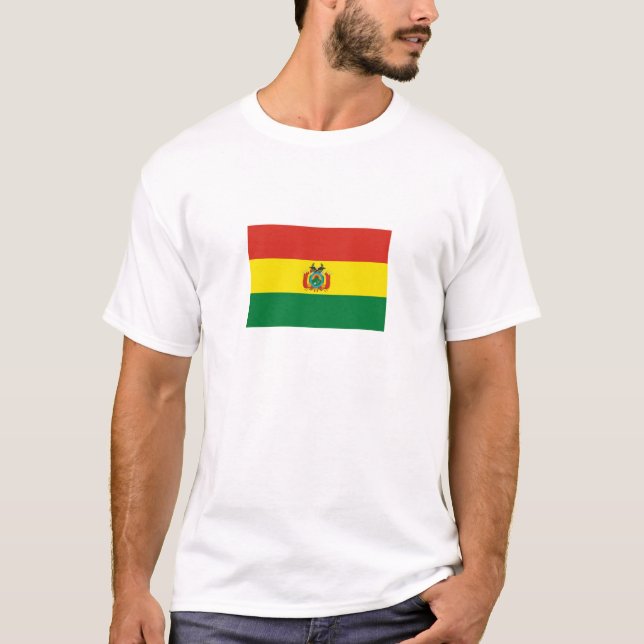 Camiseta Bandeira da Bolívia Patriótica (Frente)