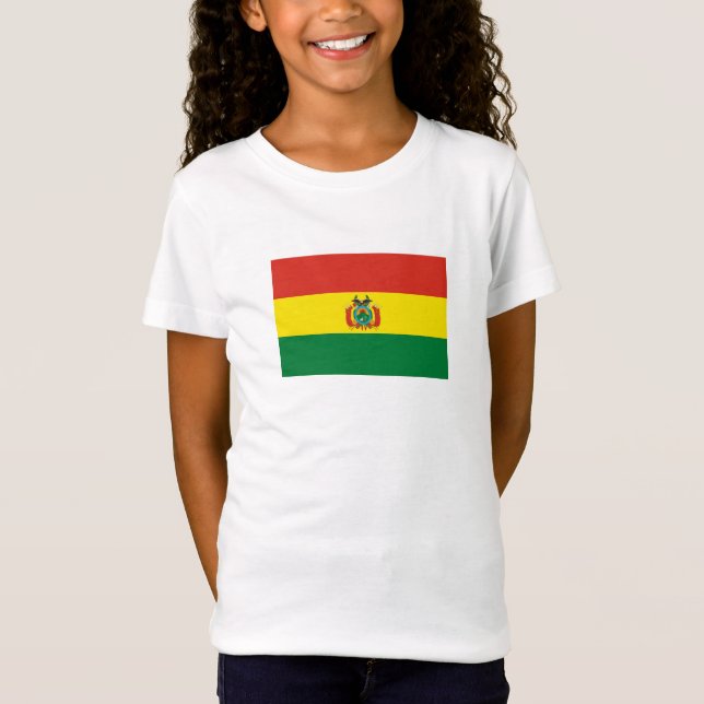 Camiseta Bandeira da Bolívia Patriótica (Frente)