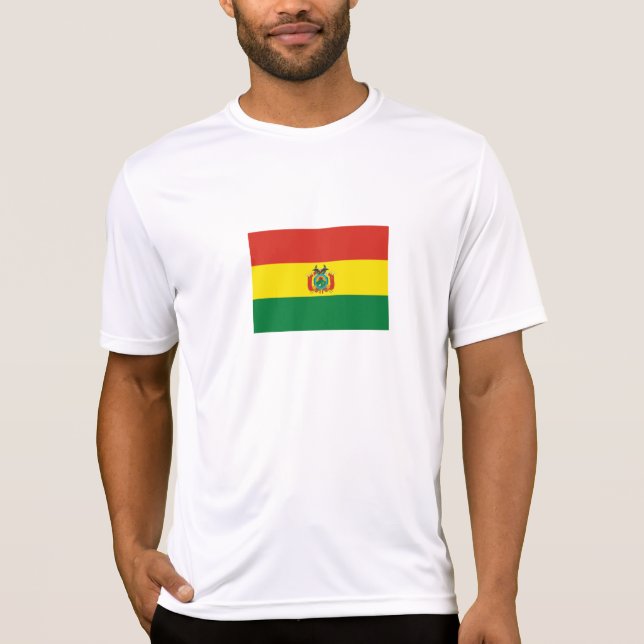 Camiseta Bandeira da Bolívia Patriótica (Frente)