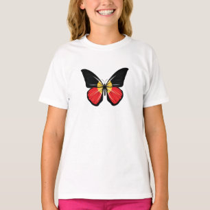 Camiseta Bandeira da Borboleta Aborígene