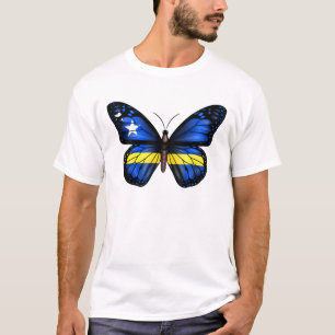Camiseta Bandeira da Borboleta de Curaçao