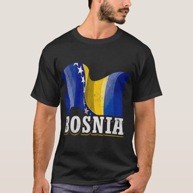 Camiseta Bandeira da Bósnia (Frente)