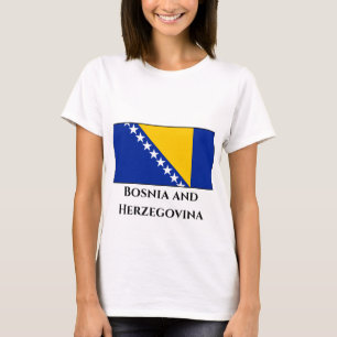 Camiseta Bandeira da Bósnia e Herzegovina