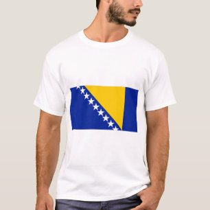 Camiseta Bandeira da Bósnia e Herzegovina