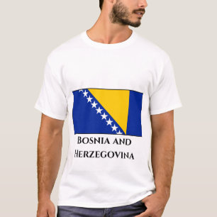 Camiseta Bandeira da Bósnia e Herzegovina