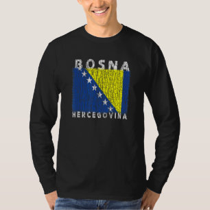 Camiseta Bandeira da Bósnia e Herzegovina Usada Procurar Po
