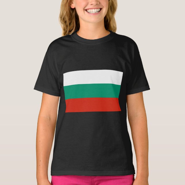 Camiseta Bandeira da Bulgária (Frente)