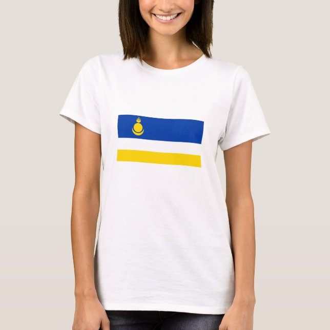 Camiseta Bandeira da Buryatia Patriótica (Frente)