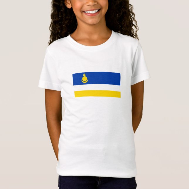 Camiseta Bandeira da Buryatia Patriótica (Frente)
